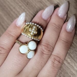 Gold Tone Ring Bundle